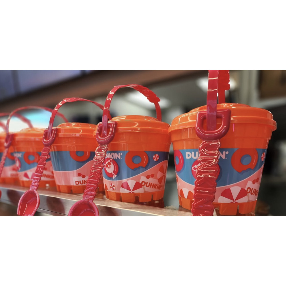 Dunkin' Donuts Beach Bucket/Pail/Shovel/Lid Real Housewives of Rhode Island-NEW! - Picture 7 of 7